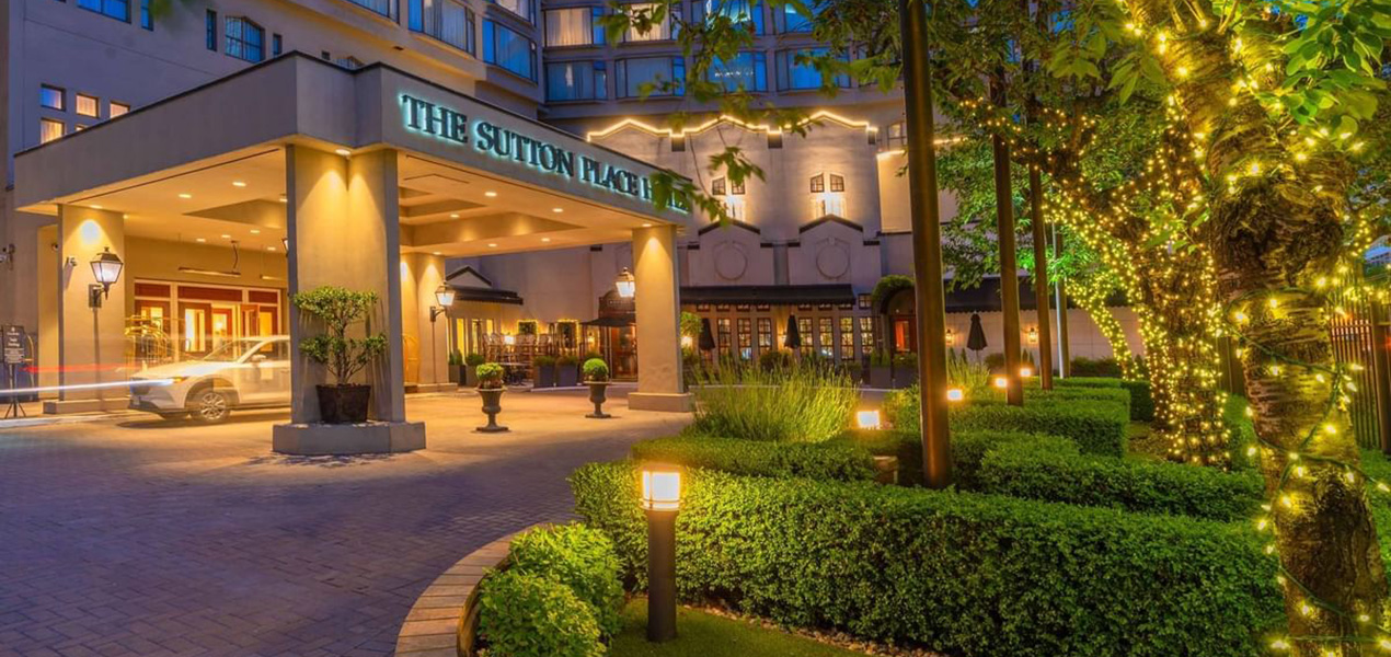 Exterior of the Sutton Place Hotel in Vancouver