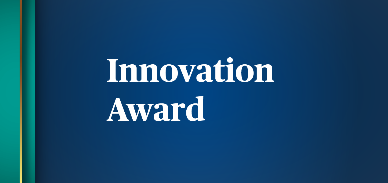 Graphic that reads "Innovation Award".