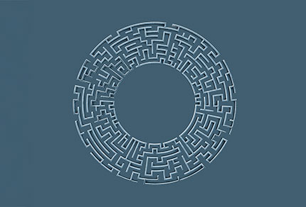 A circle maze.