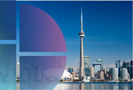 Toronto landscape featuring CN Tower